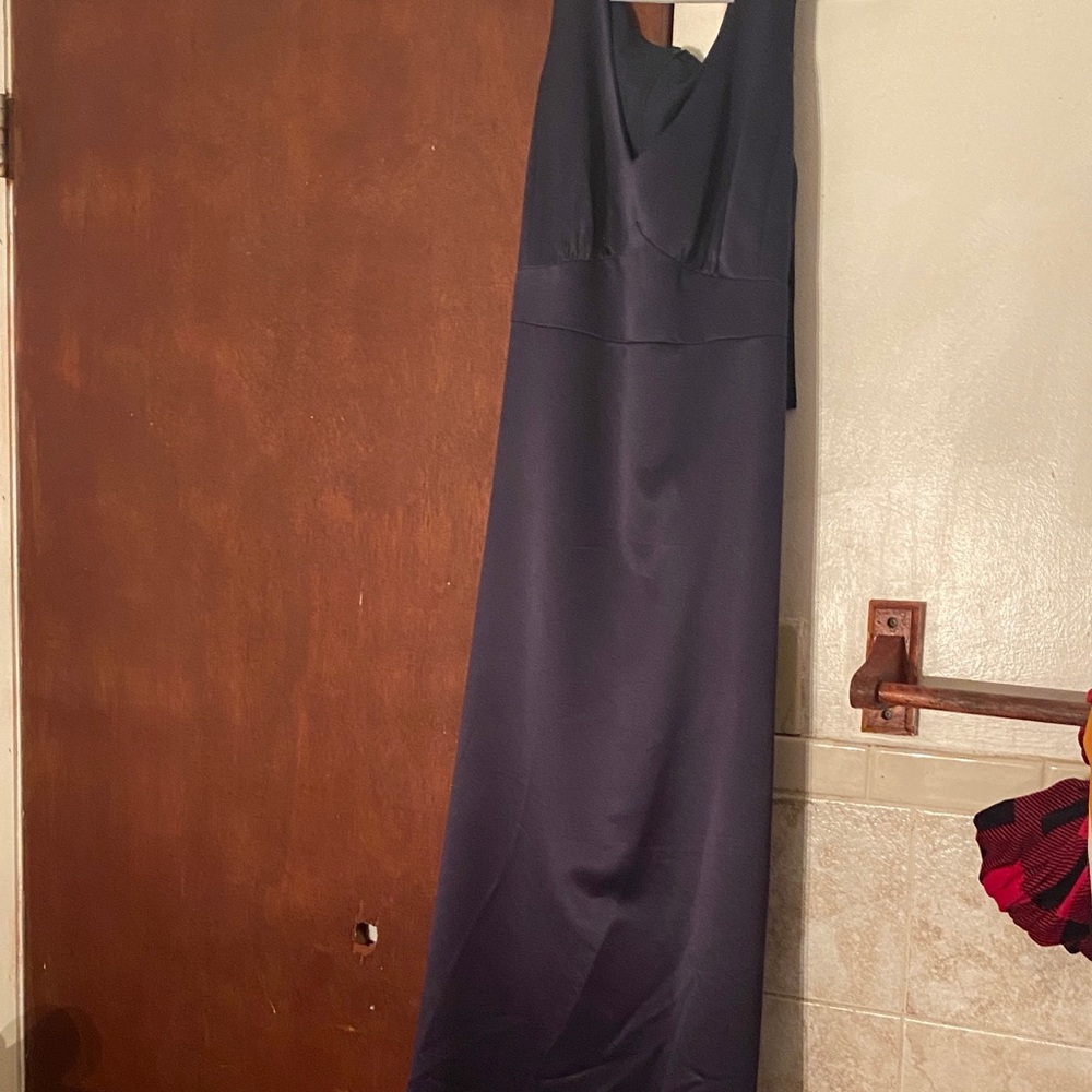 After Six Navy V-Neck Maxi Dress
